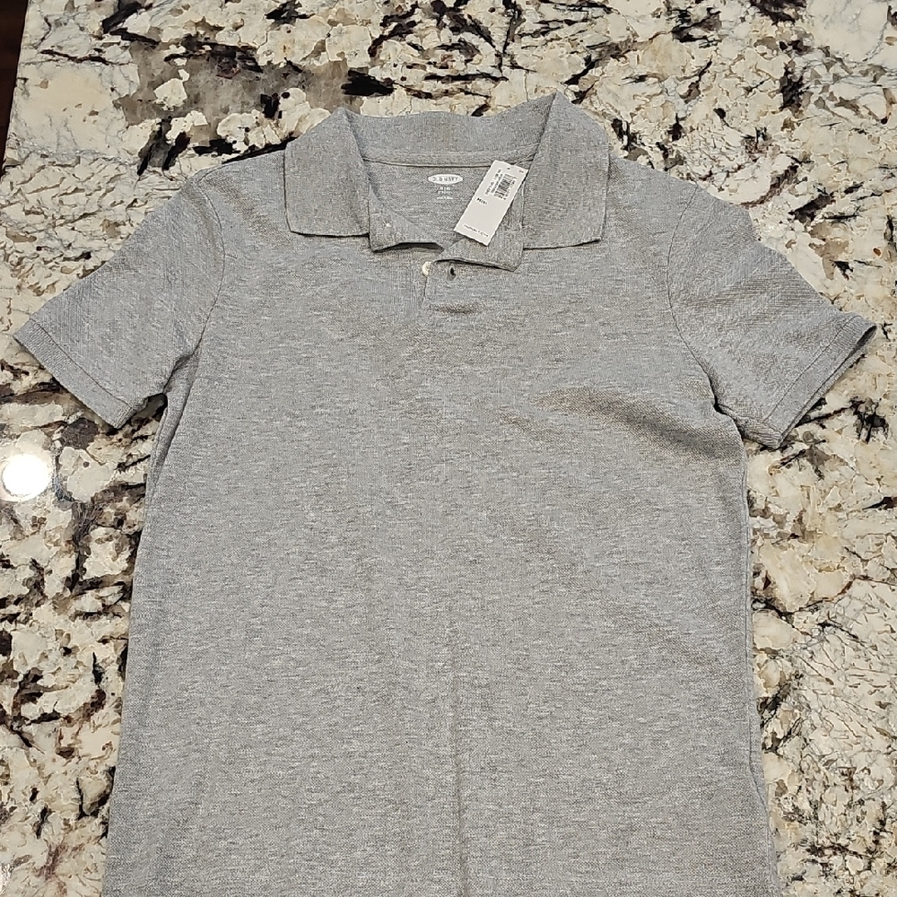NWT Old Navy Gray Polo Top  M (8)